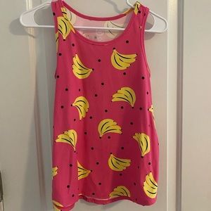 pink tank top with bananas